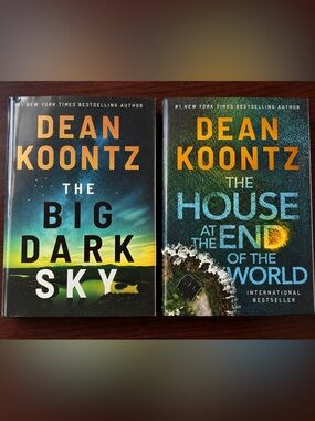 Dean Koontz Hardcover Book Bundle The Big Dark Sky & The House at the End